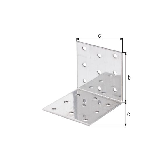 Hoekkoppelplaat,Rvs,60X60X60