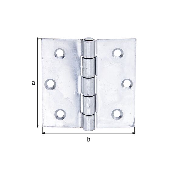 Scharnier,Stift Los,Rvs,76X76X2