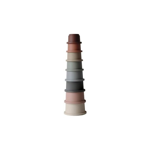 Mushie Stacking Cups Pink