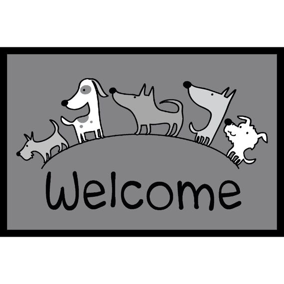 Joy@Mat In & Outdoor 40X60Cm Deco Welcome Dogs S