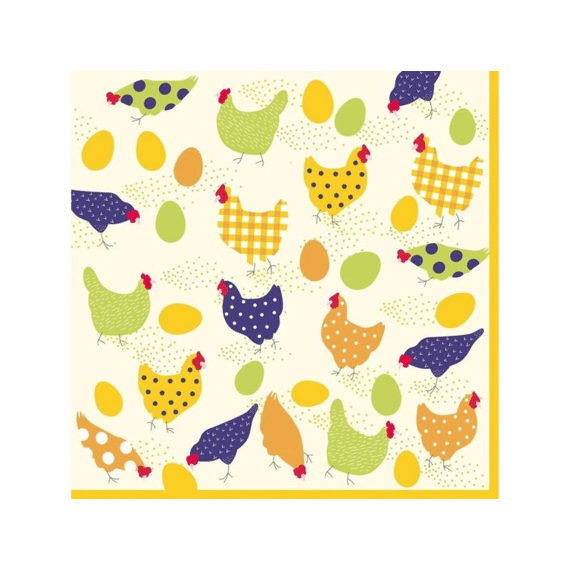 Duni Serviet 33X33Cm 20 St. Hens Check