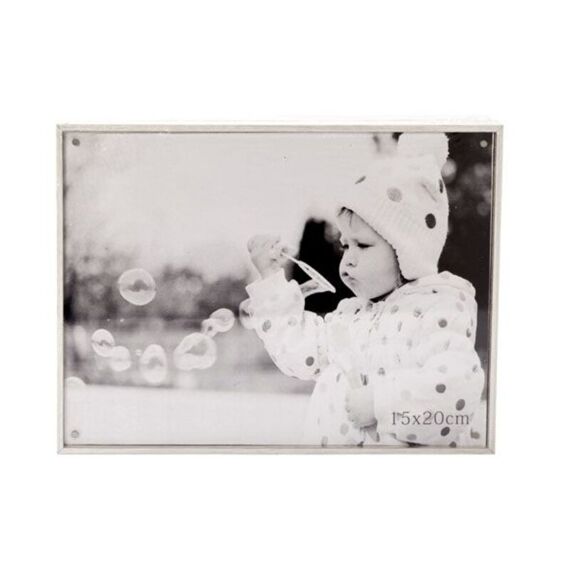 Cosy & Trendy Cube Fotokader White Hout 16X21Xh4Cm