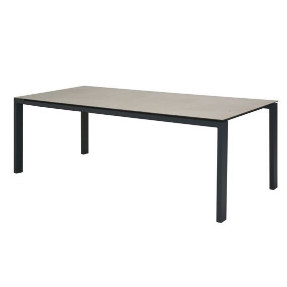 4 Seasons Lafite Floating Table Alu/Spraystone 8Mm 220X95Cm Matt Carbon/Anthraciet