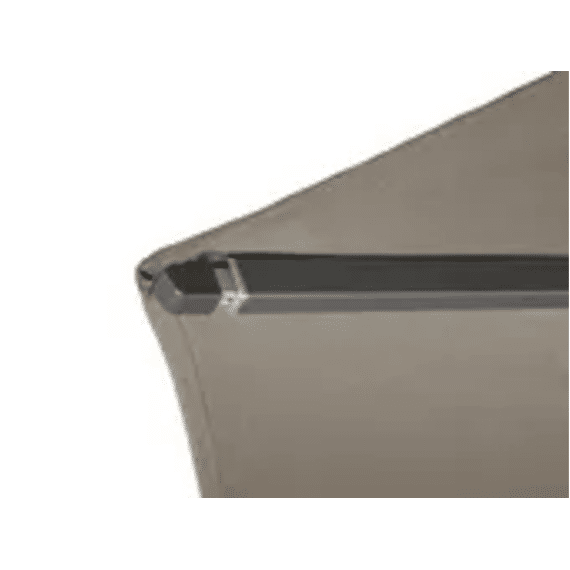 Platinum Riva Parasol Alu 4M Rond Anthracite/Anthracite