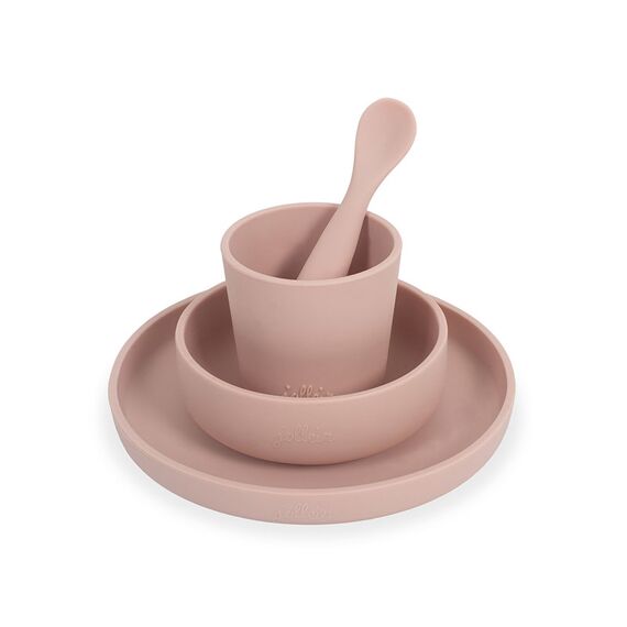 Jollein Eetset Siliconen Pale Pink