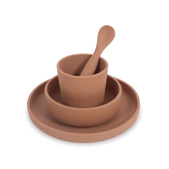 Jollein Eetset Siliconen Caramel