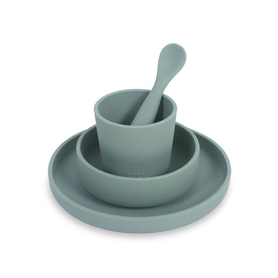 Jollein Eetset Siliconen Ash Green