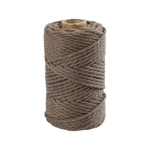 Macramé Koord L 55M 4Mm Lichtbruin