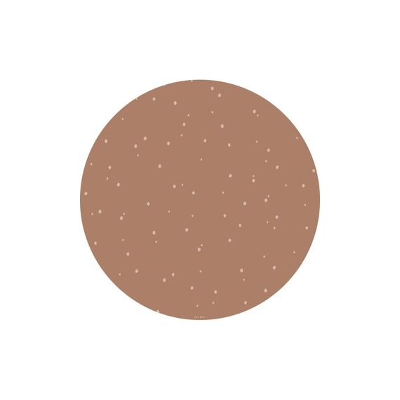 Eeveve Vloermat Rond 110Cm Dots Cinnamon