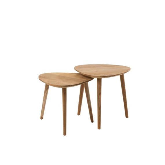 Bijzettafel Alis Teak Nat Groot