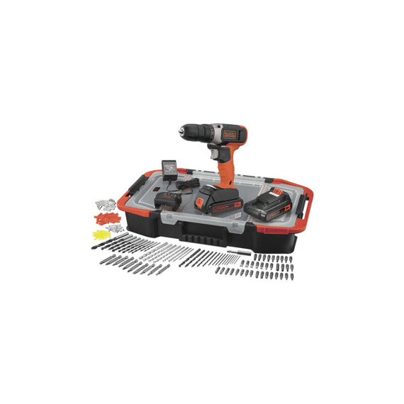 Schroef/Boormachine 2X18V 1.5Ah Accu 160 Accessoires Met Box