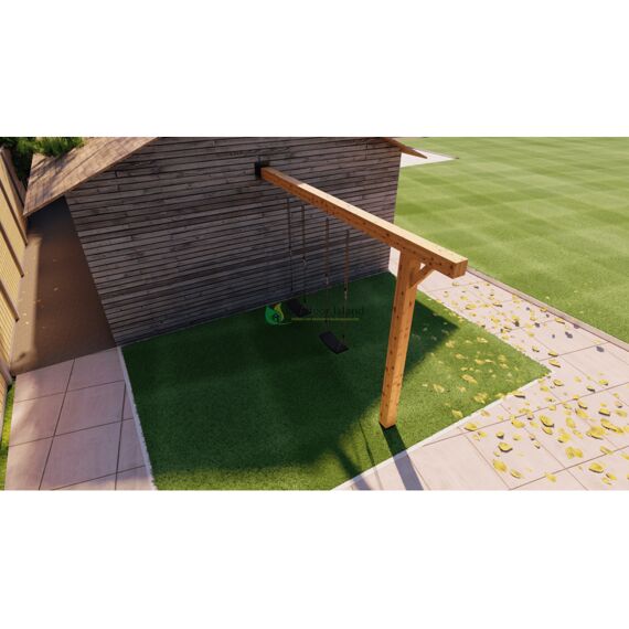 Excellent Schommel Obelix 300cm Onbehandeld 4 Schommelhaken