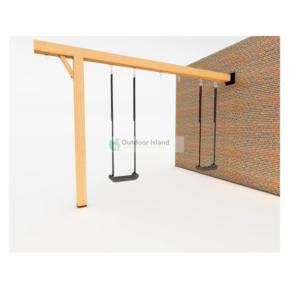 Excellent Schommel Obelix 400cm Onbehandeld 6 Schommelhaken