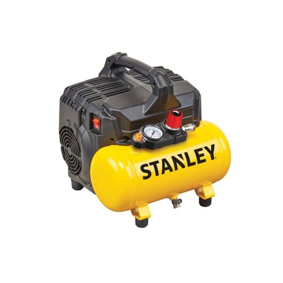 Stanley Olievrije Compressor Low Noise 1 Pk / 6 L / 8 Bar 59 Db