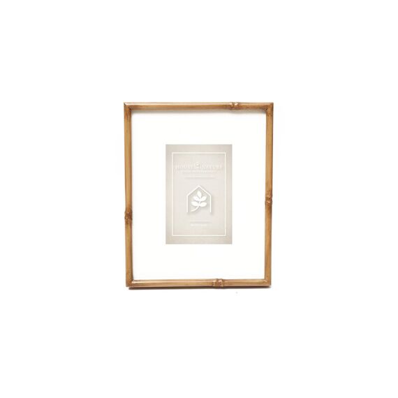 Photo Frame Metal Bamboo, Inlay 10X15Cm Light Brown