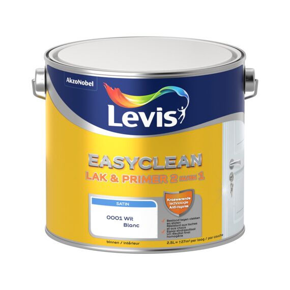 Levis Easyclean Lak Sat Wit 2.5L