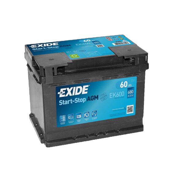 Exide Agm 12V Ek600