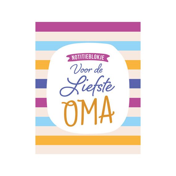 Notitieblokje Voor De Liefste Oma