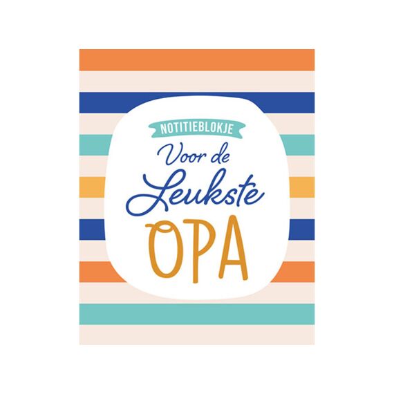 Notitieblokje Voor De Liefste Opa