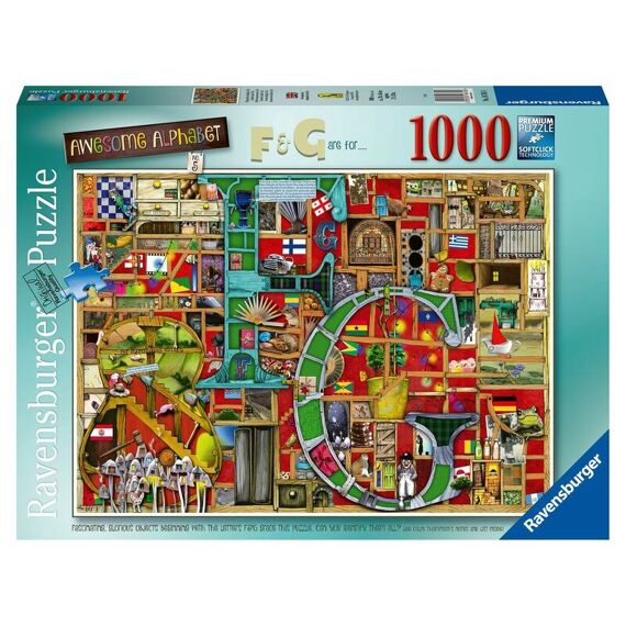 Ravensburger Puzzel 1000 Stuks Colin Thompson Awesome Alphabet F And G