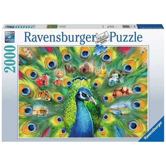 Ravensburger Puzzel 2000 Stuks Land Of The Peacock