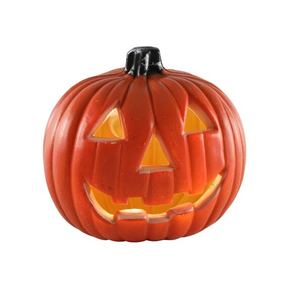 Halloween Pompoen 20Cm Led Timer 2Aa