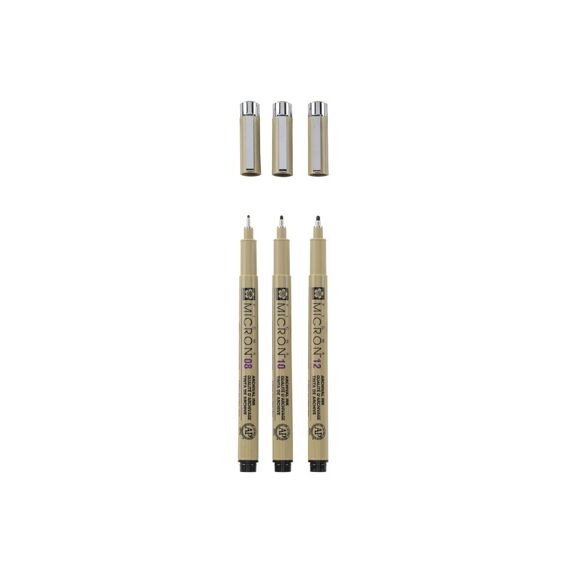 Sakura Pigma Micron Fineliner Set 3 Stuks