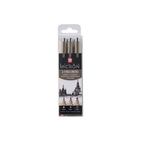 Sakura Pigma Micron Fineliner Set 3 Stuks