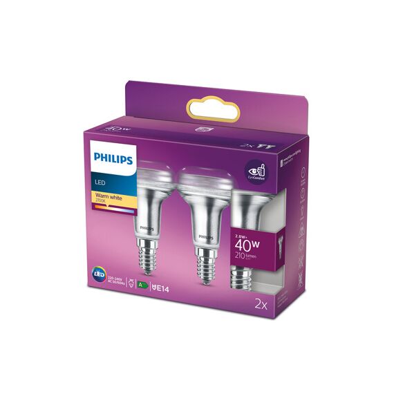 Philips Lamp Led Cla 40W R50 E14 Ww 36D Nd Rf 2Bc/6