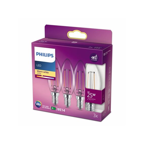 Philips Ledclassic 25W B35 E14 Ww Cl Nd 3Pf/6