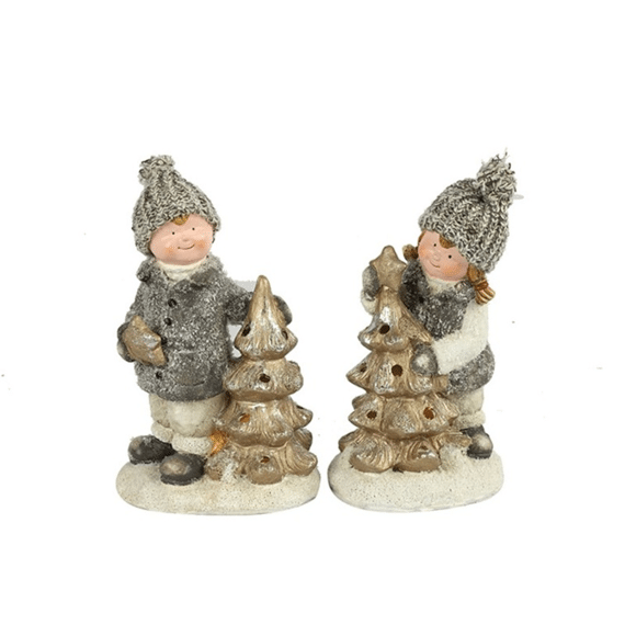 Kerstverlichting Kinderen W/Boom Led Patrek S A2 Grijs