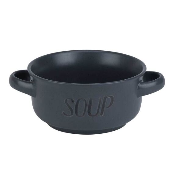 Cosy & Trendy Soup Soepkommetje Dark Grey D13.5Xh6.5Cm 47Cl