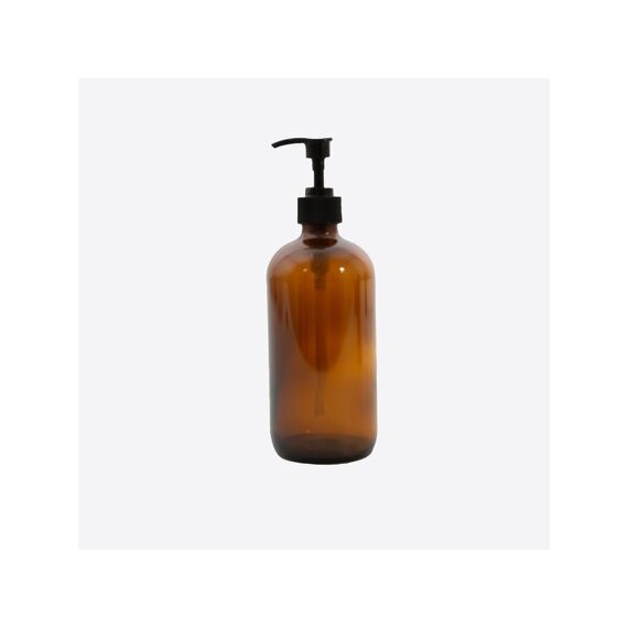 Point-Virgule Boston Fles Uit Glas Met Pomp Ambre 500Ml