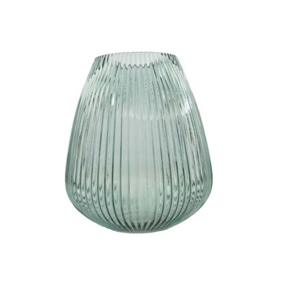 Point-Virgule Vaas Uit Glas Groen Dia24.5Cm H28Cm