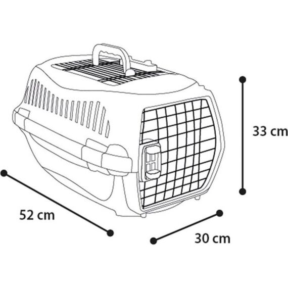 Transportbox Globe 1 Grijs 33X51X31Cm