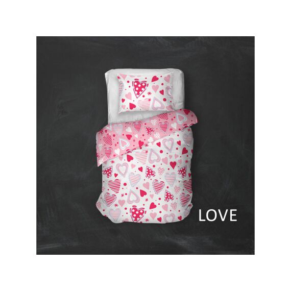 Carlina T Dekbedovertrek Katoen Love Multi 140X200/220