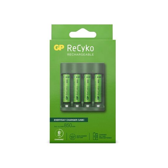 Gp Usb Charger B421 4 X Aaa 850Mah Incl