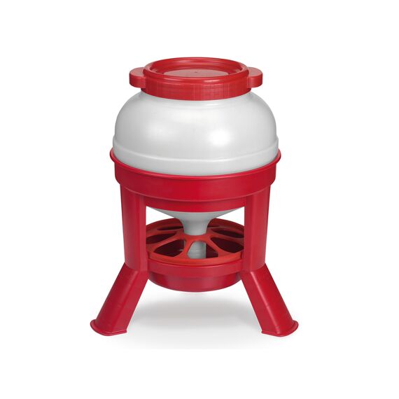 Voederreservoir Polystyreen Met Voetjes 20L - 46X46X56,5Cm Rood