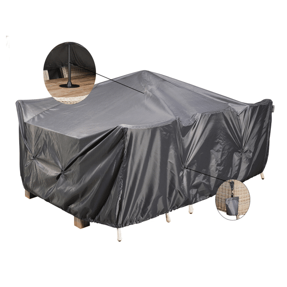 Platinum Aerocover Steunpaal 25/50Cm Set Anthraciet
