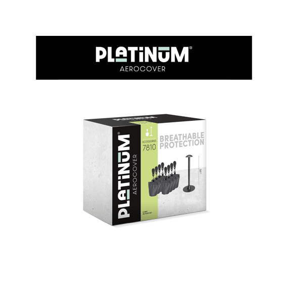 Platinum Aerocover Steunpaal 25/50Cm Set Anthraciet