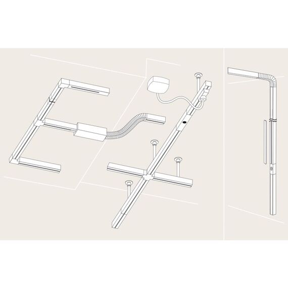 Urail System Light&Easy Linien Verbinder 230V Metall