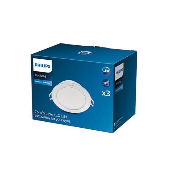 Philips Diamond Cut Dl251 080 3.5W 27K Wh 3Pk 06