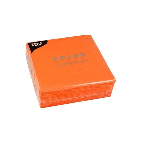 Servetten 1-Laags 1/4 Vouw 33X33Cm Nectarine 100St.