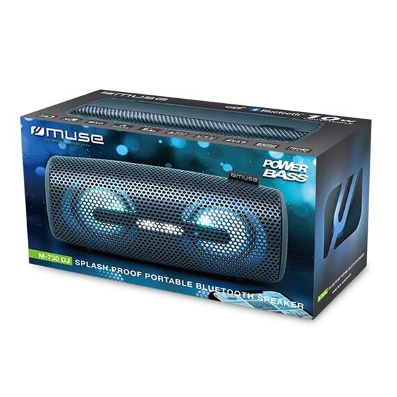 Muse M 730 Dj-Bluethooth Portable Speaker Light Shop Ipx4