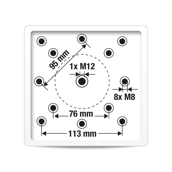 Platinum Ingraaf Parasolvoet Xl Anthraciet