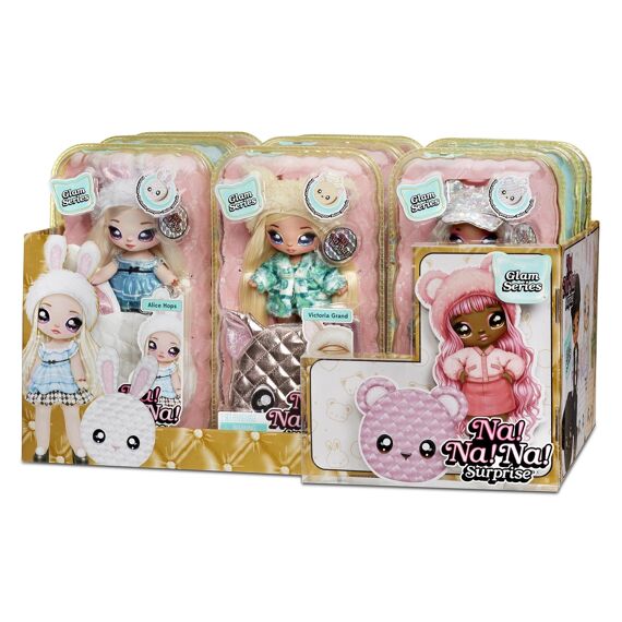 Na! Na! Na! Surprise 2-In-1 Pom Doll Glam Series 1 (Metallic) Assortiment Prijs Per Stuk