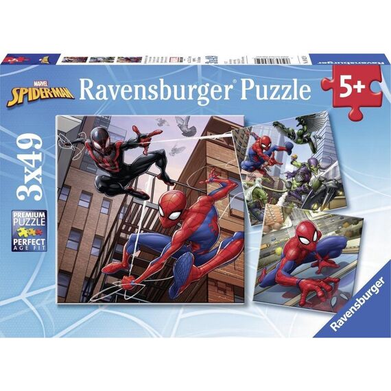 Ravensburger Puzzel 3X49 Stuks Spider-Man In Actie