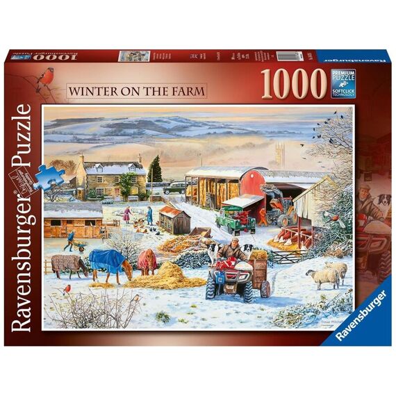 Ravensburger Puzzel 1000 Stuks Boerderij In De Winter