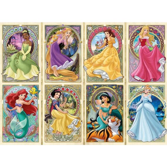 Ravensburger Puzzel 1000 Stuks Disney Art Nouveau Prinsessen