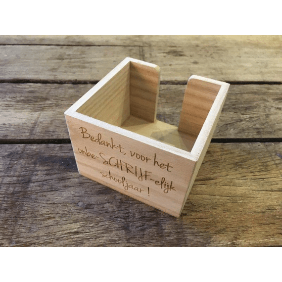 Dotti Memohouder Bedankt Voor Het Onbe-Schrijf-Elijk Schooljaar